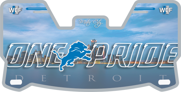 Detroit Lions Helmet Visors Full Size