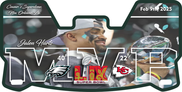 Jalen Hurts Eagles Current Players Helmet Visors Full Size