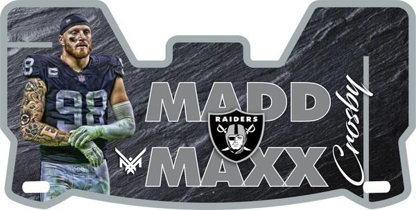 Raiders Maxx Crosby Helmet Visors Full Size