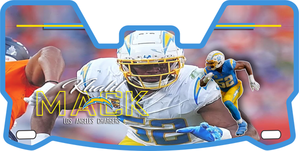 Khalil Mack Chargers Helmet Visors Full Size