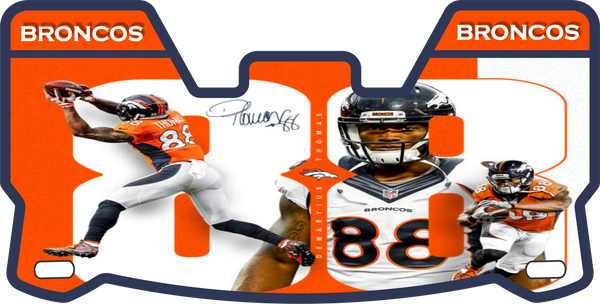 Broncos Players Helmet Visors Full Size
