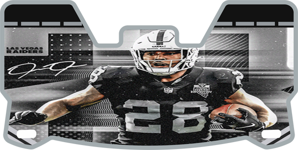 Raiders Josh Jacobs Helmet Visors Full Size