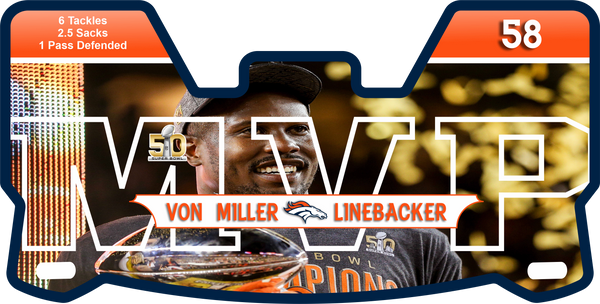 Broncos Players Helmet Visors Full Size