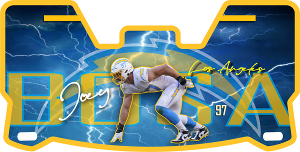 Joey Bosa Chargers Helmet Visors Full Size