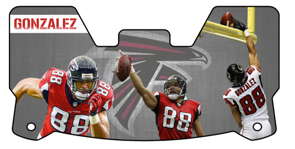 Tony Gonzalez Falcons Helmet Visors Full Size