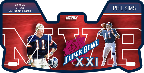 Phil Simms New York Giants Full Size Helmet Visors