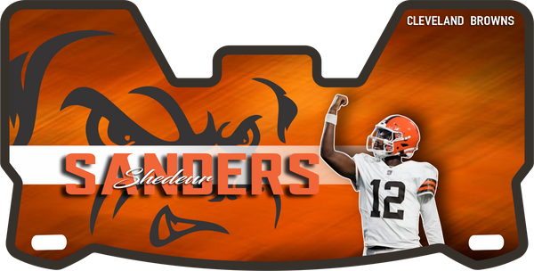 Browns Shedeur Sanders Helmet Visors Full Size
