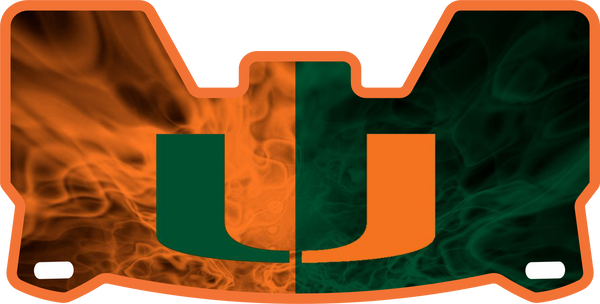 Miami Hurricanes Helmet Visors Full Size