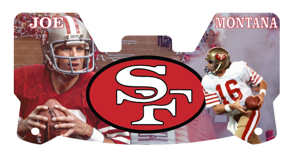 Deion Sanders 49ers Helmet Visors Full Size