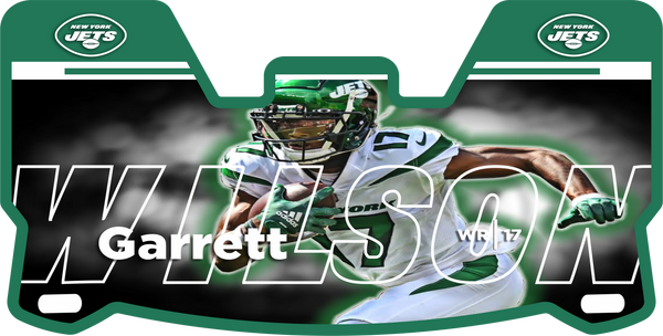 Garrett Wilson Jets Helmet Visors Full Size