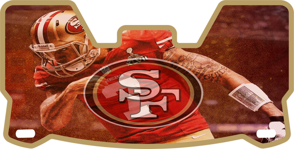 Deion Sanders 49ers Helmet Visors Full Size
