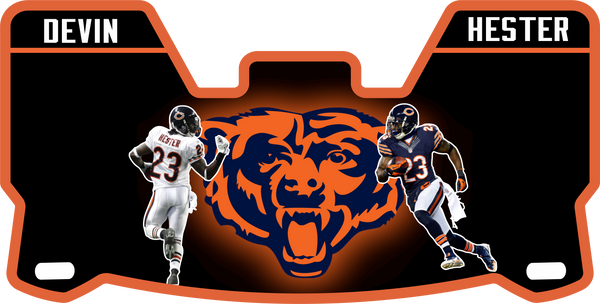 Devin Hester Chicago Bears Helmet Visor Full Size