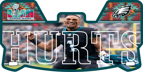 Jalen Hurts Eagles Current Players Helmet Visors Full Size