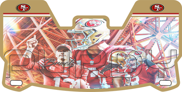 Brock Purdy 49ers Helmet Visors Full Size