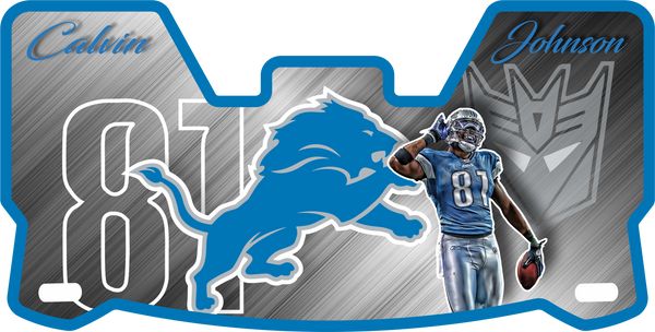 Lions Calvin Johnson MEGATRON Helmet Visors Full Size