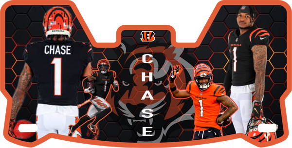 Jamar Chase Bengals Helmet Visor Full Size