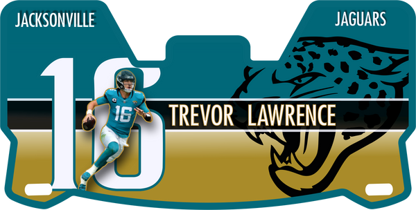 Trevor Lawrence Jaguars Helmet Visors Full Size