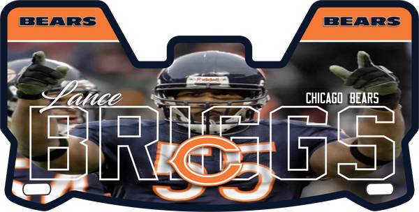 Chicago Bears Former Players Helmet Visor Full Size
