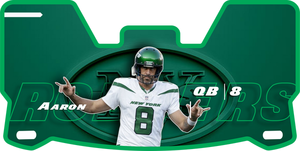 Aaron Rodgers Jets Helmet Visors Full Size