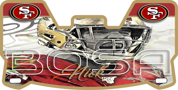 Nick Bosa 49ers Helmet Visor Full Size