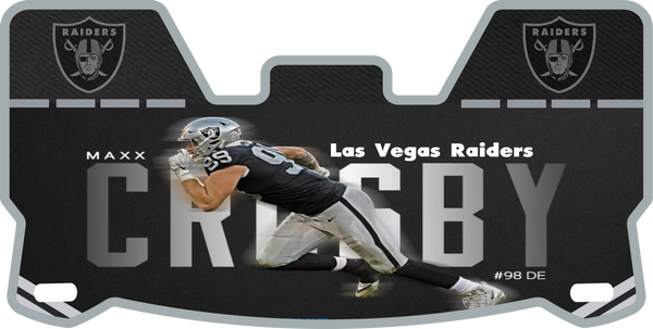 Raiders Maxx Crosby Helmet Visors Full Size