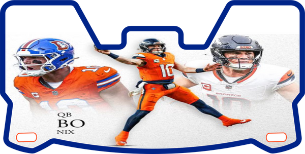 Bo Knix Broncos Jets Helmet Visors Full Size