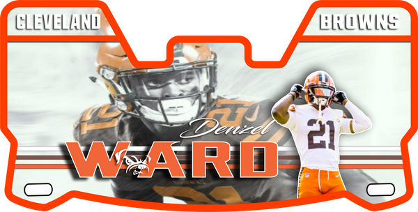 Browns Denzel Ward Helmet Visors Full Size
