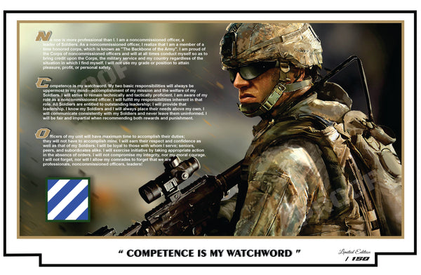 NCO Creed - 3rd Infantry Division