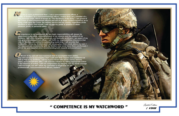 NCO Creed - 40th Infantry Division