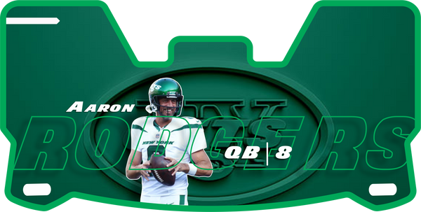Aaron Rodgers Jets Helmet Visors Full Size
