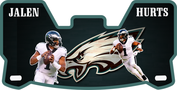 Jalen Hurts Eagles Current Players Helmet Visors Full Size