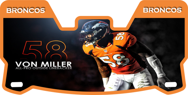 Broncos Players Helmet Visors Full Size