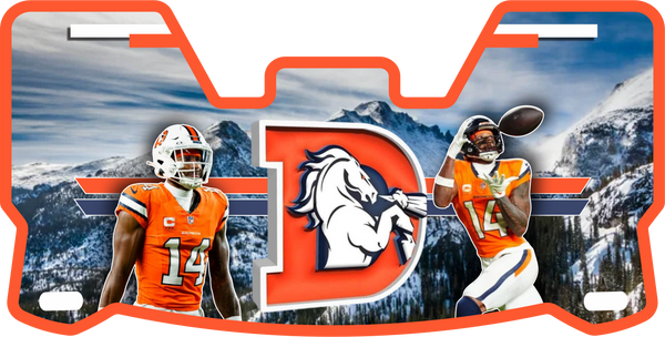 Broncos Courtland Sutton Joe Flacco Helmet Visors Full Size