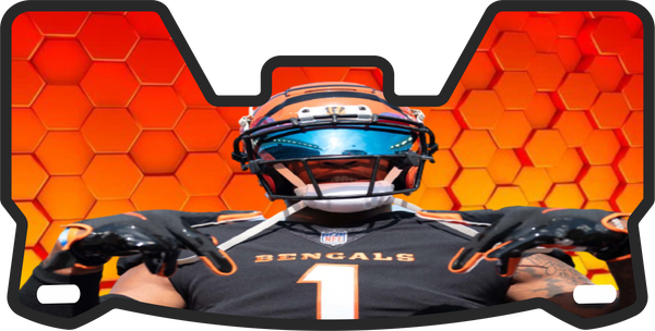 Joe Burrow Bengals Helmet Visor Full Size
