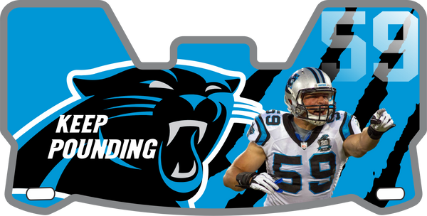 Panthers Helmet Visors Full Size