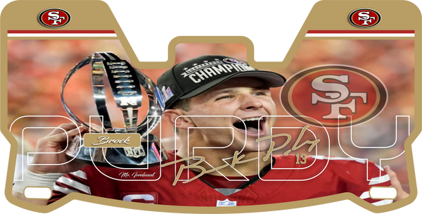 Alex Smith 49ers Helmet Visors Full Size
