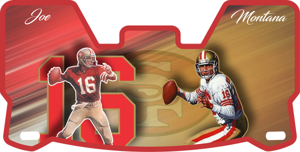 Deion Sanders 49ers Helmet Visors Full Size