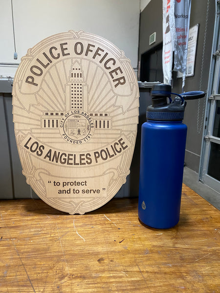 Los Angeles Police Department Badge Jumbo Wall Plaque - Customizable
