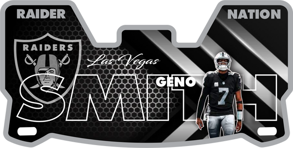 Raiders Geno Smith Helmet Visors Full Size