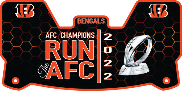 Cincinnati Bengals Helmet Visor Full Size