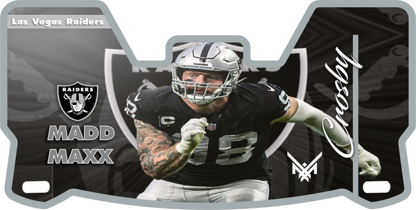 Raiders Maxx Crosby Helmet Visors Full Size