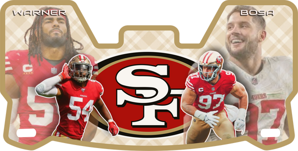 Alex Smith 49ers Helmet Visors Full Size