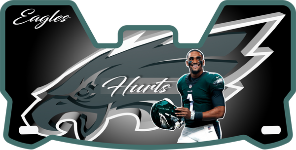 Jalen Hurts Eagles Current Players Helmet Visors Full Size