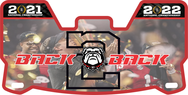 Georgia Bulldogs Helmet Visors Full Size