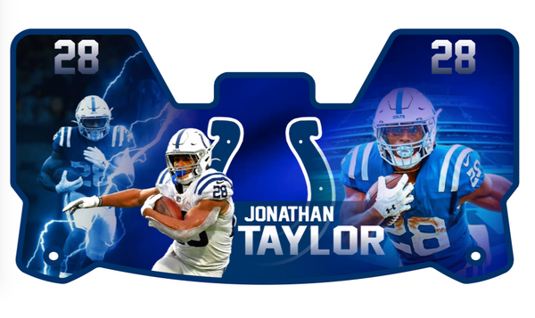 Jonathan Taylor Colts Helmet Visors Full Size