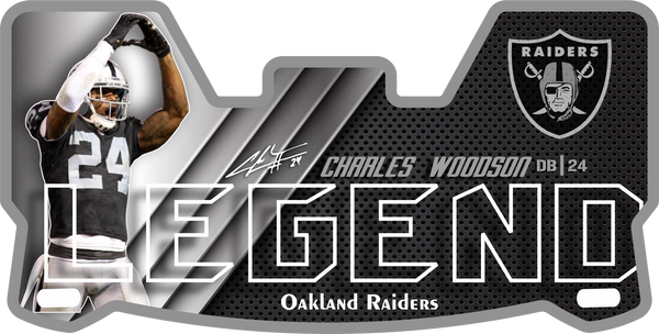 Raiders Charles Woodson Helmet Visors Full Size