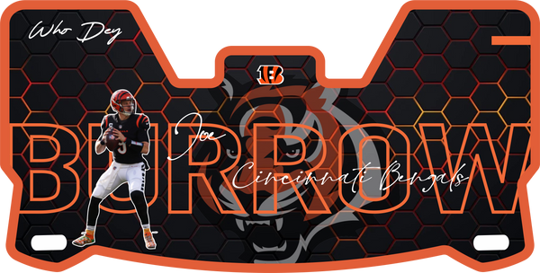 Joe Burrow Bengals Helmet Visor Full Size