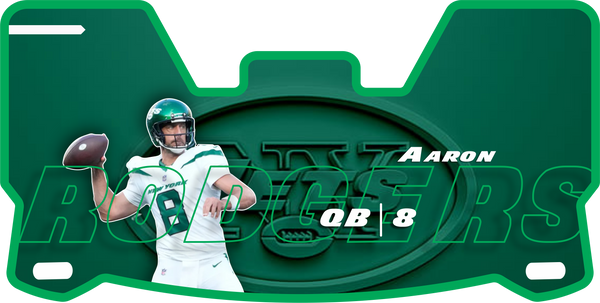 Aaron Rodgers Jets Helmet Visors Full Size