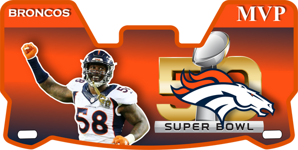 Broncos Players Helmet Visors Full Size
