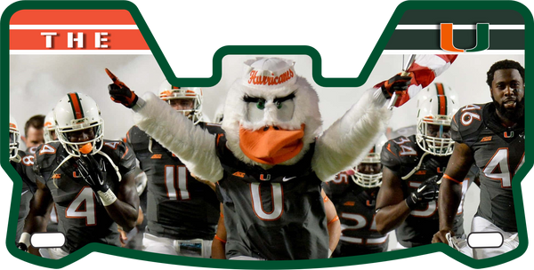 Miami Hurricanes Helmet Visors Full Size